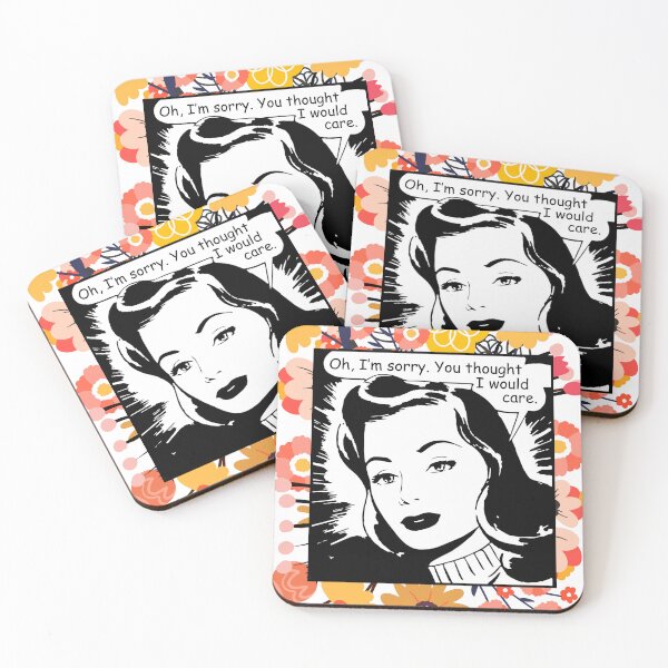 Item preview, Vintage Comic Woman You Thought I Would Care designed and sold by coodoosandco.