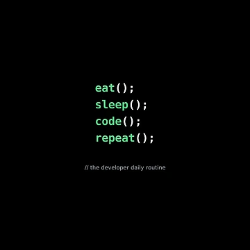 Artwork thumbnail, Eat Sleep Code Repeat Developer Function Call Programmer Humour by ShirtDotExe