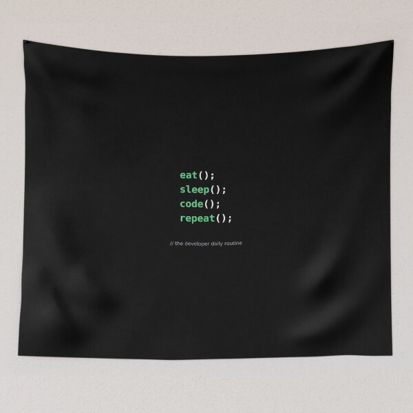 Item preview,  Eat Sleep Code Repeat Developer Function Call Programmer Humour designed and sold by ShirtDotExe.
