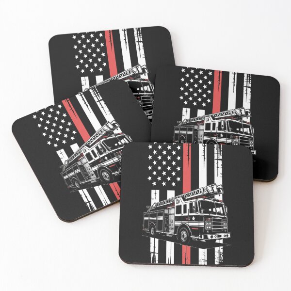 Item preview, Fireman American Flag Thin Red Line Firefighter designed and sold by HaiharryCartoon.