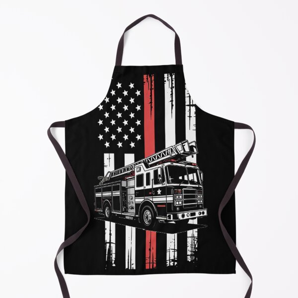 Item preview, Fireman American Flag Thin Red Line Firefighter designed and sold by HaiharryCartoon.