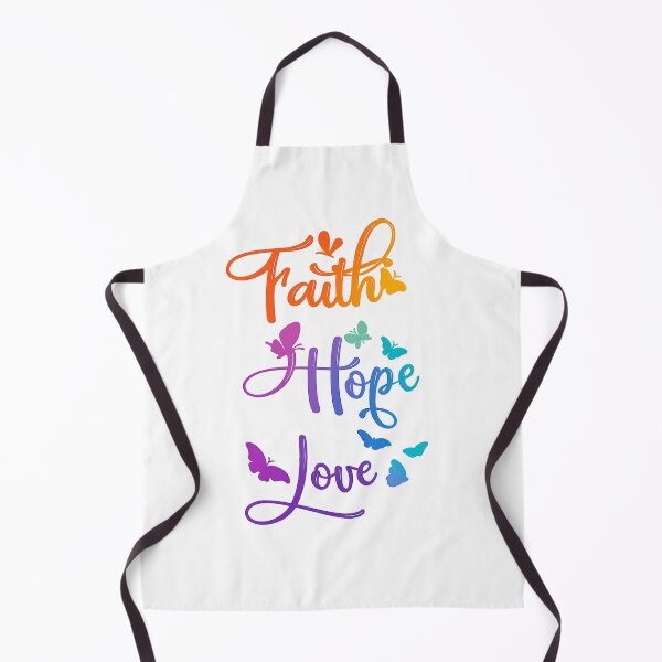 Item preview, Faith Hope Love Butterfly Positive Quote designed and sold by Gezonde-Voeding.