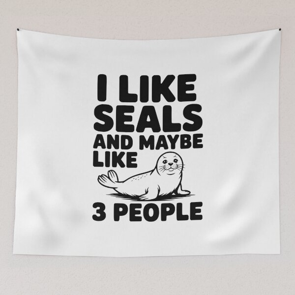 Item preview, I Like Seals and Maybe Like 3 People designed and sold by Frank Ring.