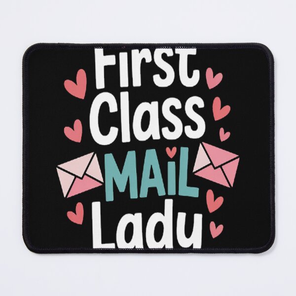 Item preview, First Class Mail Lady - postal worker, mail carrier designed and sold by HaiharryCartoon.