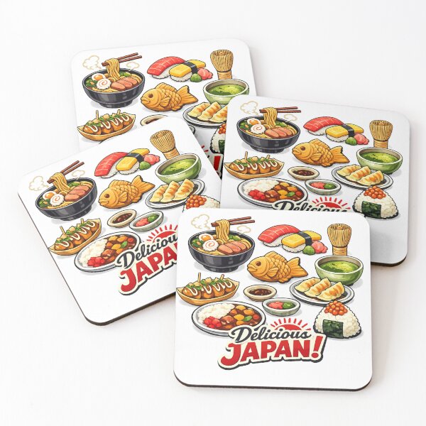 Item preview, Delicious Japan Kawaii Sushi Ramen Street Food Art designed and sold by SakuraMarket26.