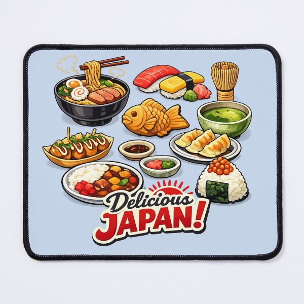Item preview, Delicious Japan Kawaii Sushi Ramen Street Food Art designed and sold by SakuraMarket26.