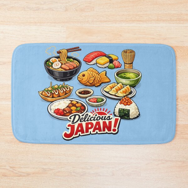 Item preview, Delicious Japan Kawaii Sushi Ramen Street Food Art designed and sold by SakuraMarket26.