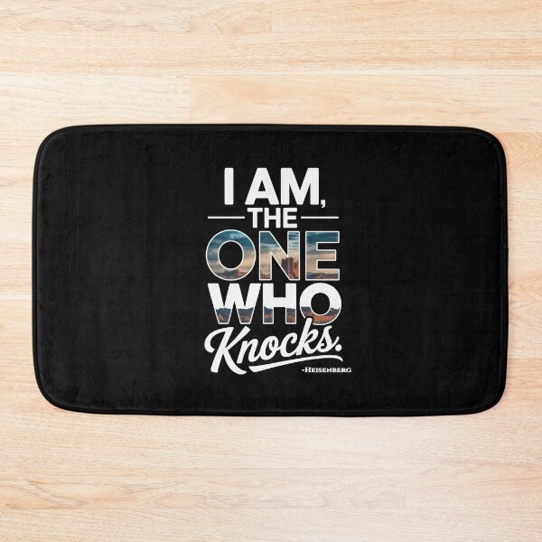Item preview, I Am The One Who Knocks – Heisenberg Quote Art designed and sold by Enea Kelo.
