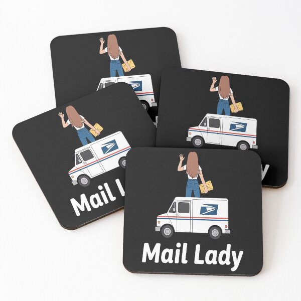 Item preview, First Class Mail Lady Cute Postal Worker Rural Carrier designed and sold by HaiharryCartoon.