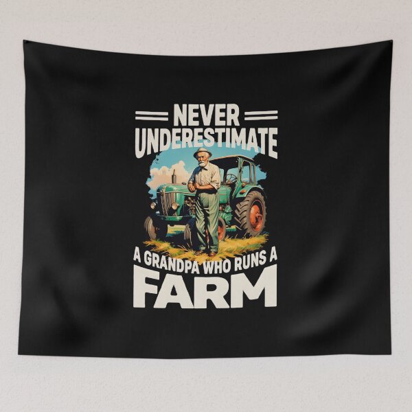 Item preview, Never Underestimate A Grandpa Who Runs A Farm Vintage Tractor designed and sold by AmazingViews.
