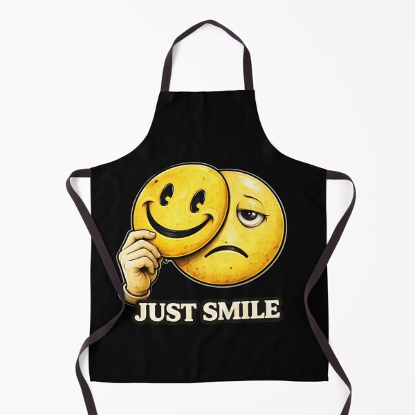 Item preview, Just Smile Fake Smile Meme Sarcastic Smiley Dark Humor designed and sold by VibeOffline Studio.