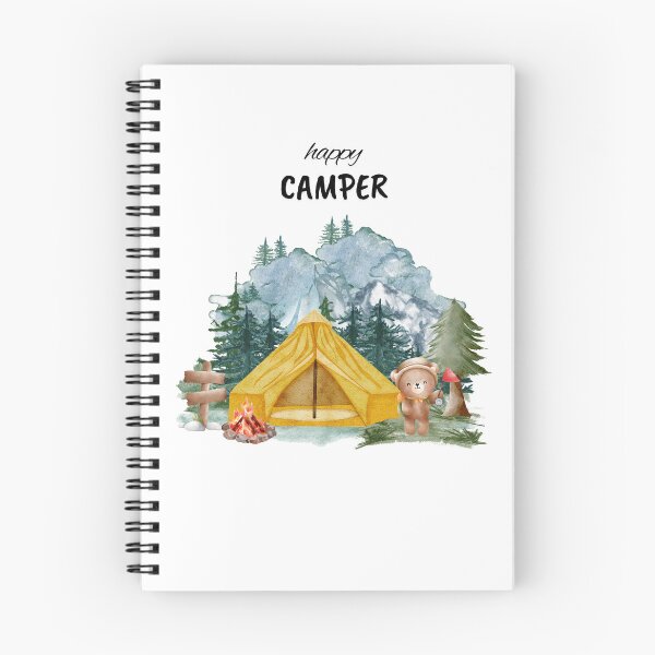 Item preview, Happy Camper Bear Shirt - Cute Camping Bear Tent Designe - Adventure Outdors designed and sold by MilkyAnita.