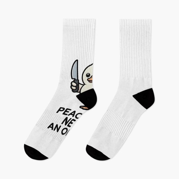 Item preview, Cute Angry Duck With Knife Gen Z Humor Sticker designed and sold by Mr-wow.
