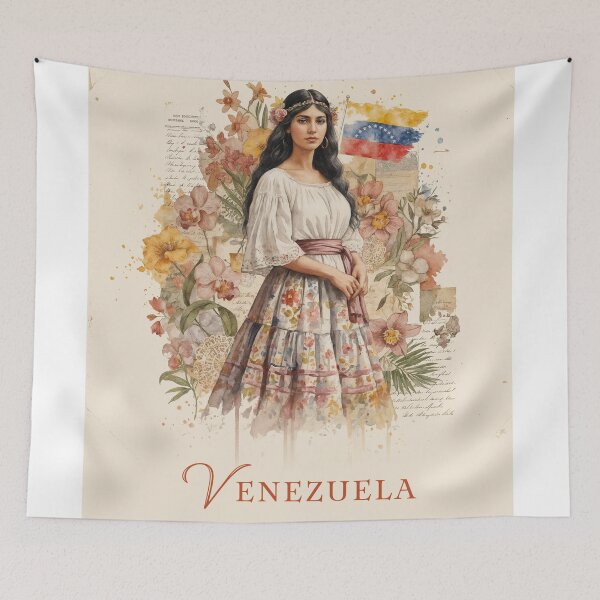 Item preview, Venezuela – Heritage in Bloom designed and sold by ForeverPrintsOK.