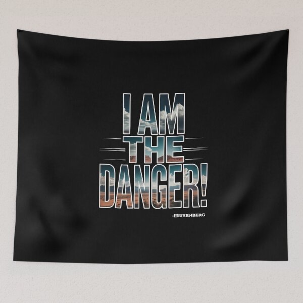 Item preview, I Am The Danger – Heisenberg Bold Desert Quote Art designed and sold by Enea Kelo.