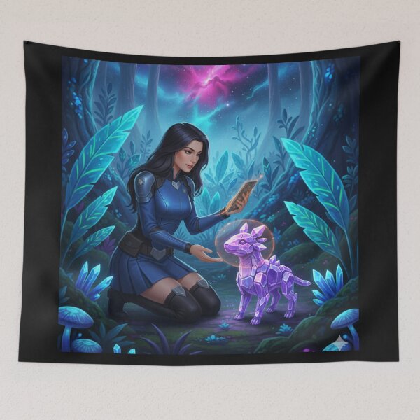 Item preview, Crystal Space Puppy Art | Interstellar Farewell Gift Graphic | RS-Globalist Official designed and sold by RS-Globalist-.