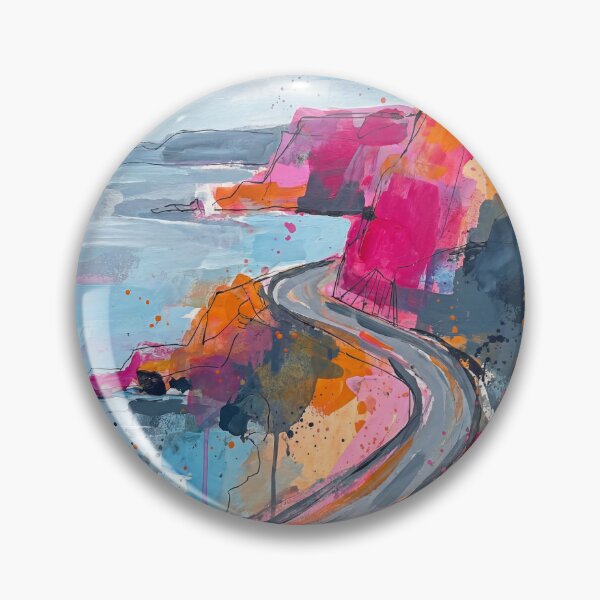 Item preview, Abstract Antrim Coast Road – Colourful Northern Ireland Seascape Art designed and sold by Printpix.