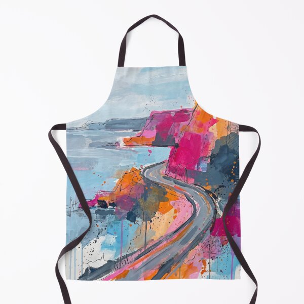 Item preview, Abstract Antrim Coast Road – Colourful Northern Ireland Seascape Art designed and sold by Printpix.
