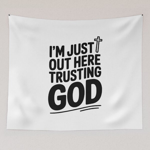 Item preview, I'm Just Out Here Trusting God designed and sold by Frank Ring.
