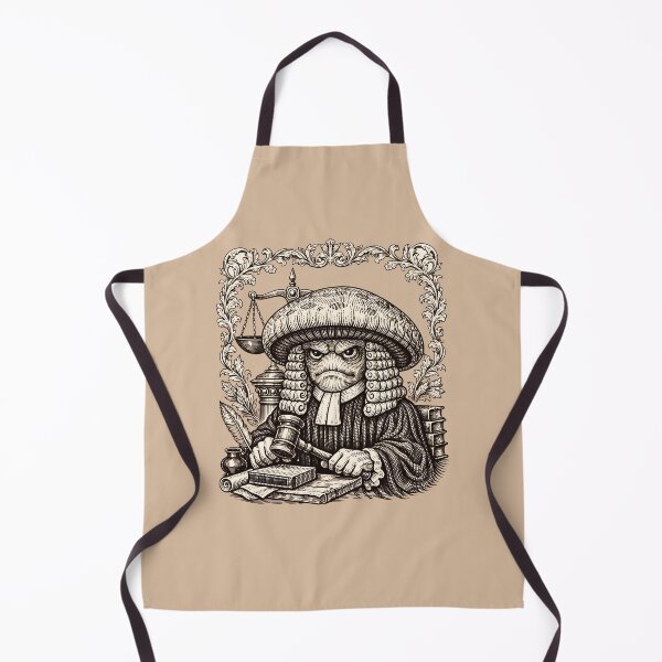 Item preview, The Honorable Judge Mushroom - Vintage Law & Justice Art designed and sold by Rawecz Studio.