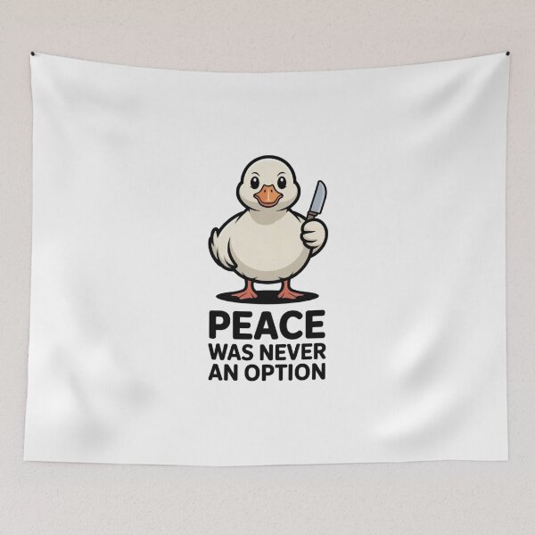 Item preview, Sarcastic White Duck Chaotic Energy Minimalist Art designed and sold by Mr-wow.