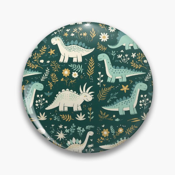 Item preview, Floral Dinosaurs Pattern designed and sold by xiao xuans.