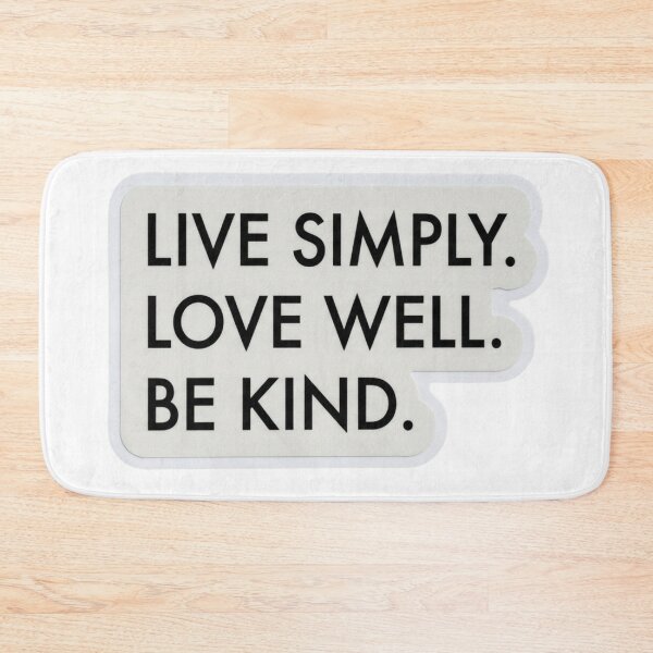Item preview, Live Simply Love Well Be Kind Quote | Minimalist Motivational Typography designed and sold by NikieesCreation.