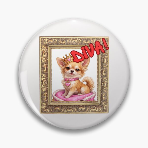 Item preview, Diva Chihuahua - crown and attitude cute lil thang designed and sold by TeeHeeRiot.