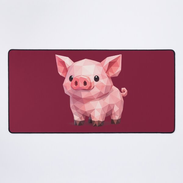 Item preview, Cute Low Poly Geometric Pig Illustration designed and sold by AndreBarnard.