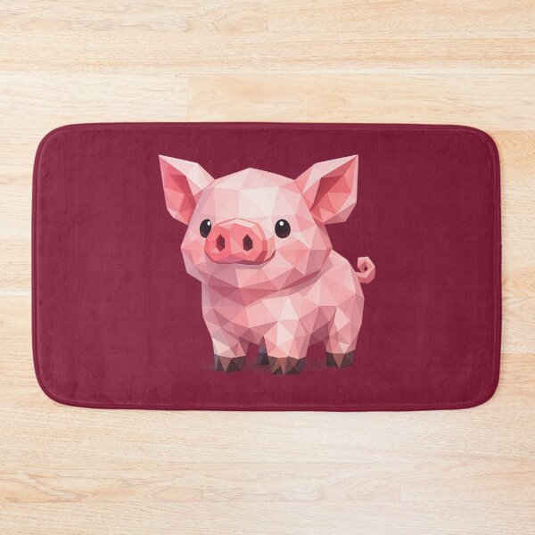 Item preview, Cute Low Poly Geometric Pig Illustration designed and sold by AndreBarnard.