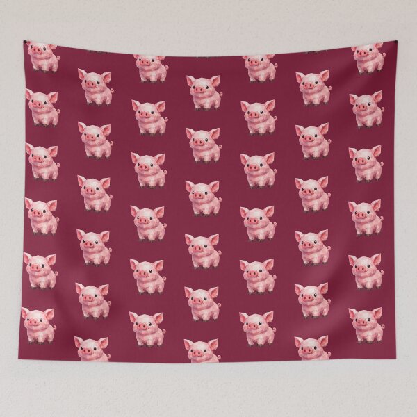 Item preview, Cute Low Poly Geometric Pig Illustration designed and sold by AndreBarnard.