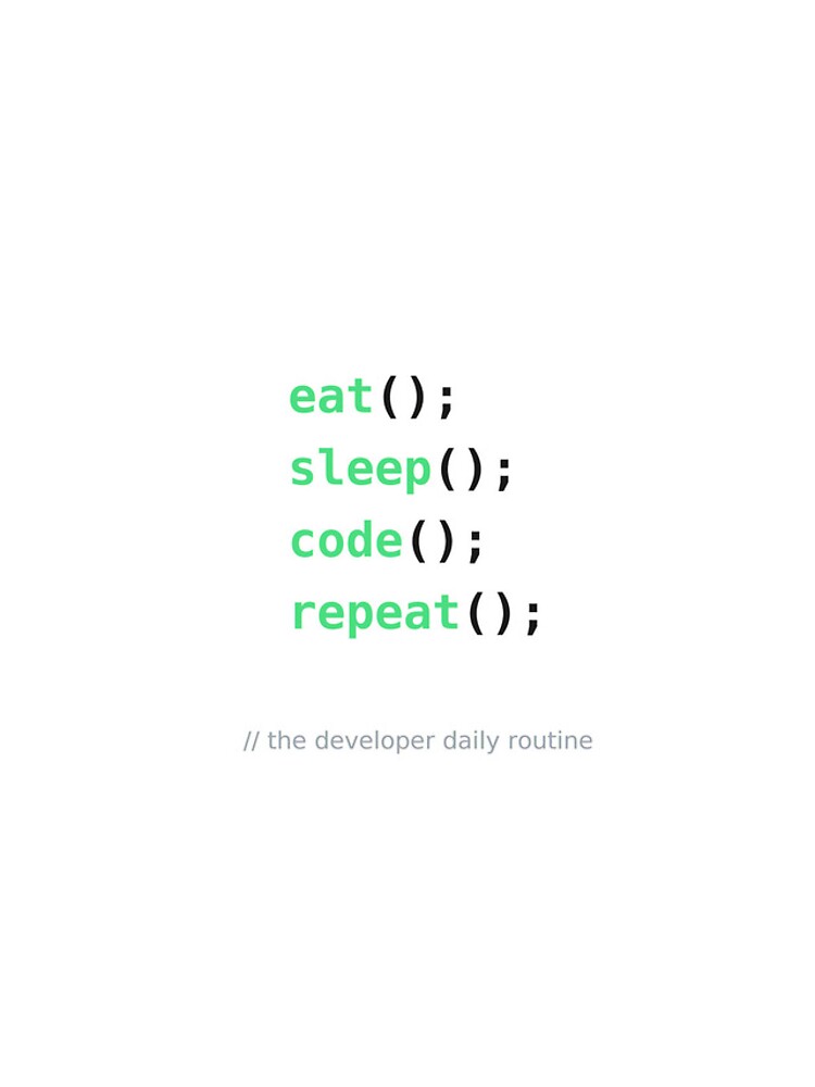 Thumbnail 4 of 4, iPhone Case, Eat Sleep Code Repeat Developer Function Call Programmer Humour designed and sold by ShirtDotExe.