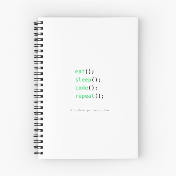 Item preview, Eat Sleep Code Repeat Developer Function Call Programmer Humour designed and sold by ShirtDotExe.