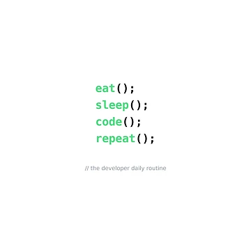 Artwork thumbnail, Eat Sleep Code Repeat Developer Function Call Programmer Humour by ShirtDotExe