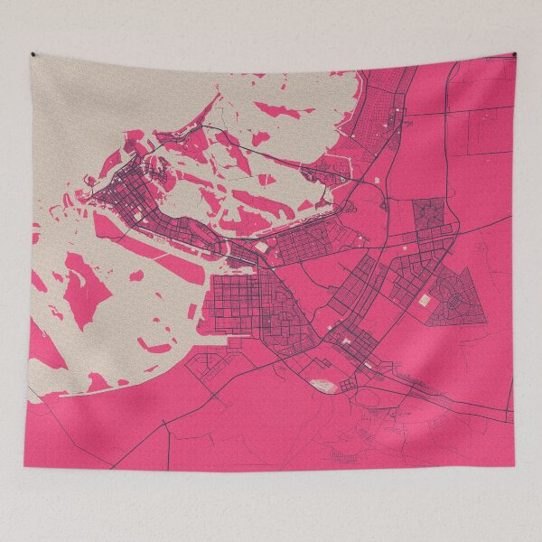 Item preview, Abu Dhabi City Map of the UAE - Pink designed and sold by deMAP.