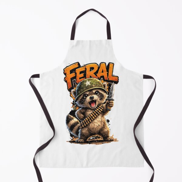 Item preview, Feral Raccoon - cute, unhinged and deadly designed and sold by TeeHeeRiot.