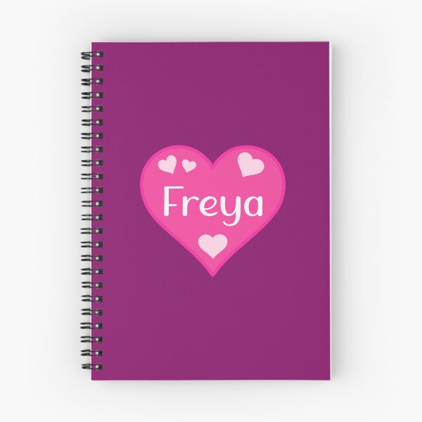 Item preview, Freya Name Pink Heart  designed and sold by Jeallan Designs.