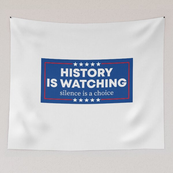 Item preview, History Is Watching - Resist Fascism | Anti Trump designed and sold by PixVib.