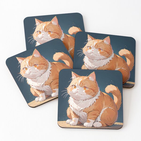 Item preview, Cute Orange Cat Sitting Calmly on a Wooden Floor. designed and sold by MissYouONLY.