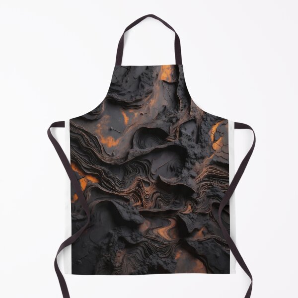 Item preview, Dark Lava Abstract Texture with Glowing Cracks designed and sold by RidaSalArt.