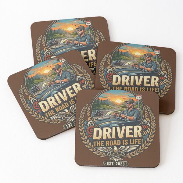 Item preview, Driver - The Road Is Life Vintage Style designed and sold by HALYNA070824.