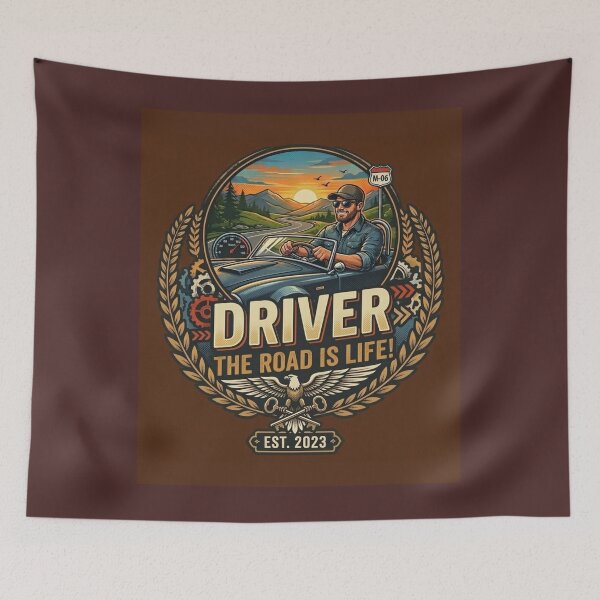 Item preview, Driver - The Road Is Life Vintage Style designed and sold by HALYNA070824.