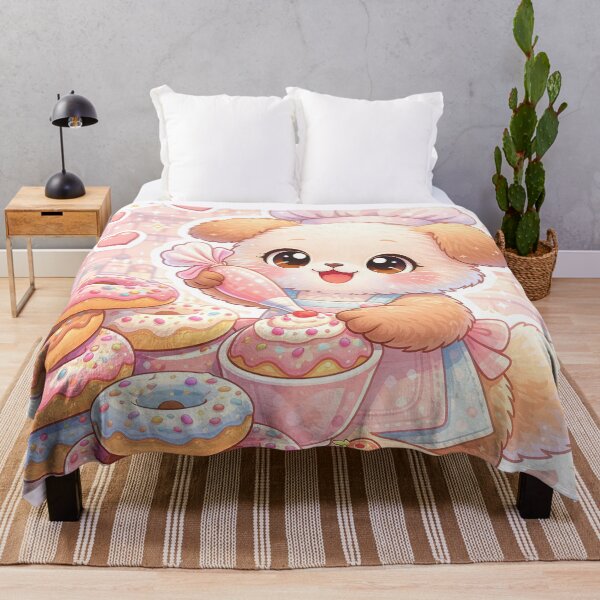 Item preview, Kawaii Puppy Decorating Donuts – Cute Pastel Bakery Dog Dessert Sticker designed and sold by Furfolkz.