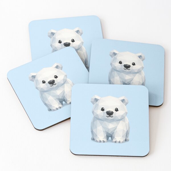 Item preview, Cute Low Poly Geometric Polar Bear Illustration designed and sold by AndreBarnard.