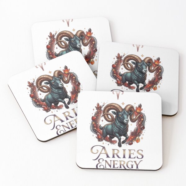 Item preview, Aries Energy Aesthetic Bold Ram Zodiac  designed and sold by shopvanity.