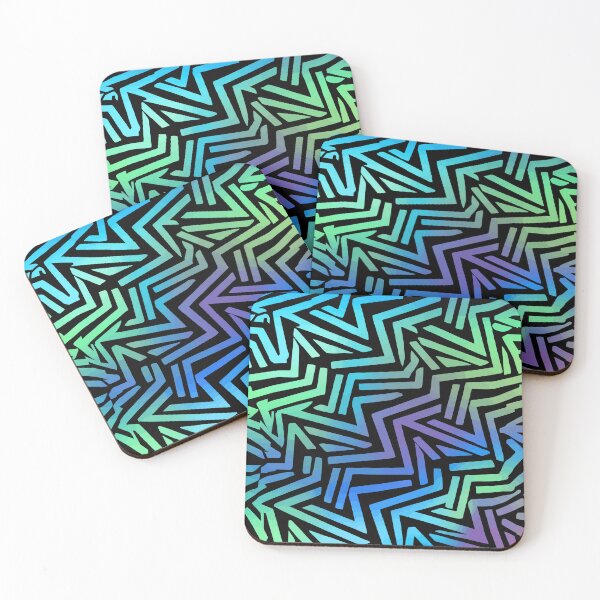 Item preview, Neon Gradient Arrow Pattern Abstract Background designed and sold by RidaSalArt.