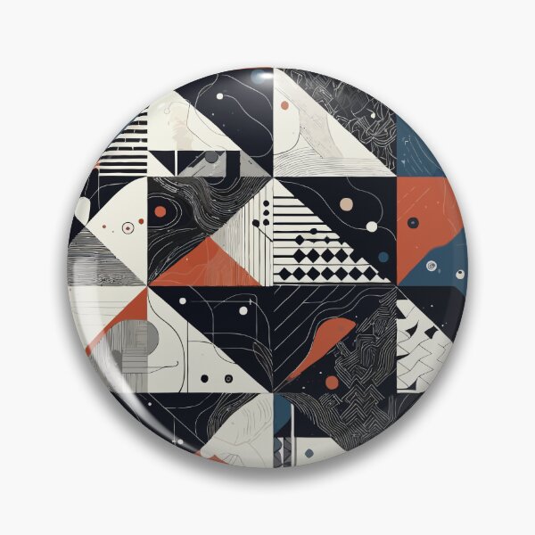 Item preview, Modern Abstract Geometric Pattern with Triangles designed and sold by RidaSalArt.