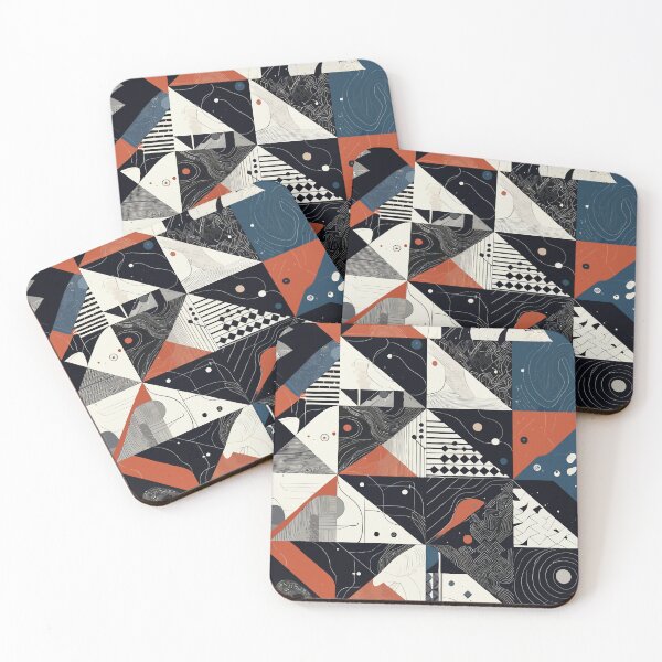 Item preview, Modern Abstract Geometric Pattern with Triangles designed and sold by RidaSalArt.