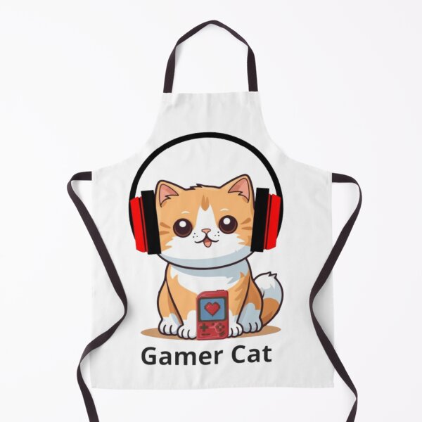Item preview, Cute Gamer Cat Playing Kawaii Video Games designed and sold by RossyCreaciones.