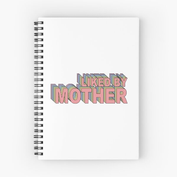 Item preview, Retro Pastel Rainbow Stacked Typography Liked By Mother designed and sold by Aesthetic Crew.